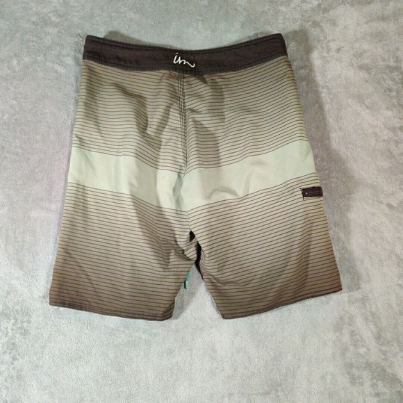 IM Imperial Motion Board Shorts Mens 30 Brown And Turquoise Surf‎ Activewear - Picture 3 of 8
